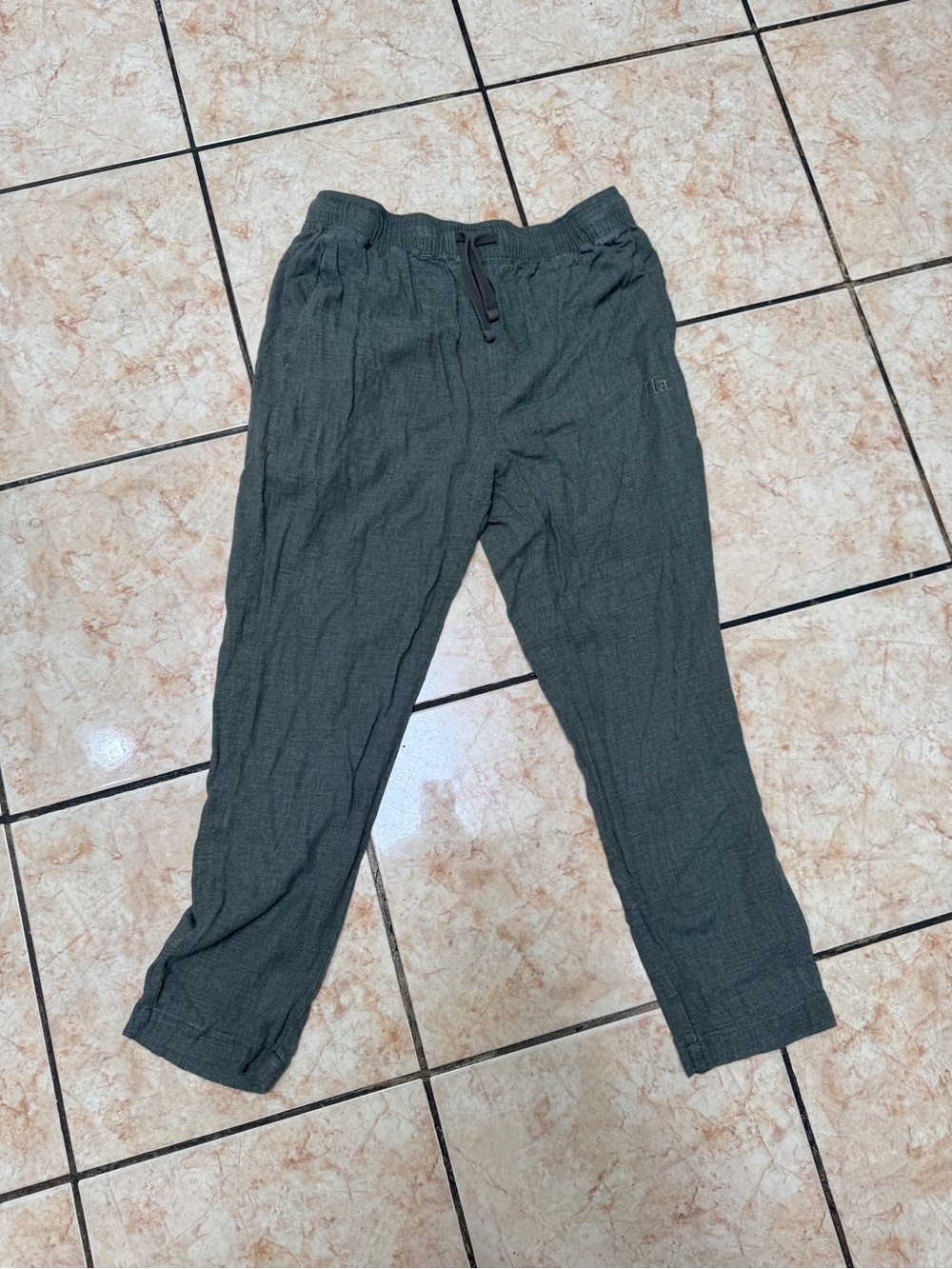 Men's Drawstring Casual Pants - Dark Gray